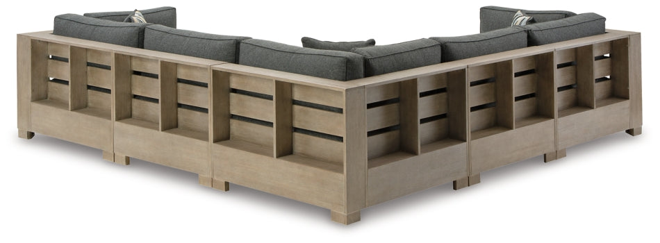 Citrine Park 5-Piece Outdoor Sectional with Ottoman