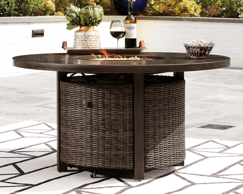 Paradise Trail Fire Pit Table - The Bargain Furniture