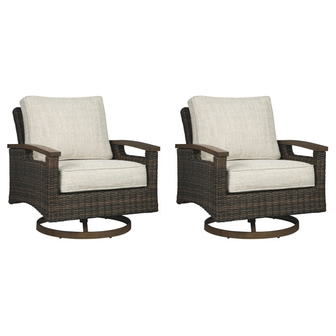 Paradise Trail Outdoor Sofa and 2 Lounge Chairs with Fire Pit Table