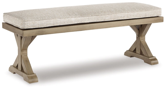 Beachcroft Outdoor Dining Table and 4 Chairs and Bench - PKG000284