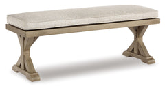 Beachcroft Outdoor Dining Table and 4 Chairs and Bench - PKG000285