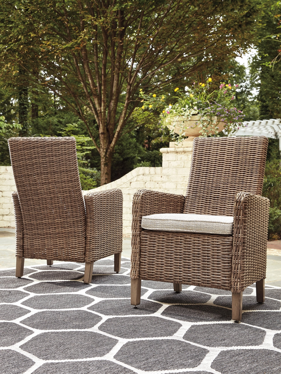 Beachcroft Arm Chair with Cushion (Set of 2)