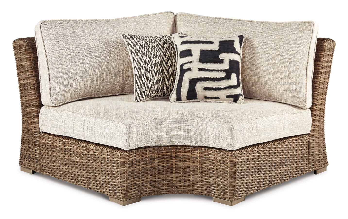 Beachcroft Curved Corner Chair with Cushion