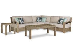 Silo Point 3-Piece Outdoor Sectional with Coffee Table and End Table