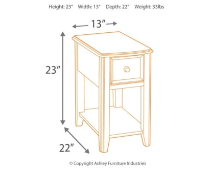 Breegin Chairside End Table