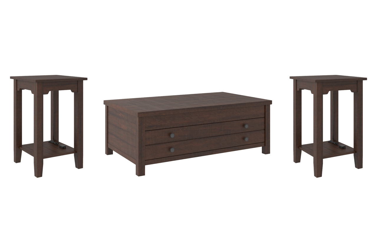 Camiburg Coffee Table with 2 End Tables - PKG007136