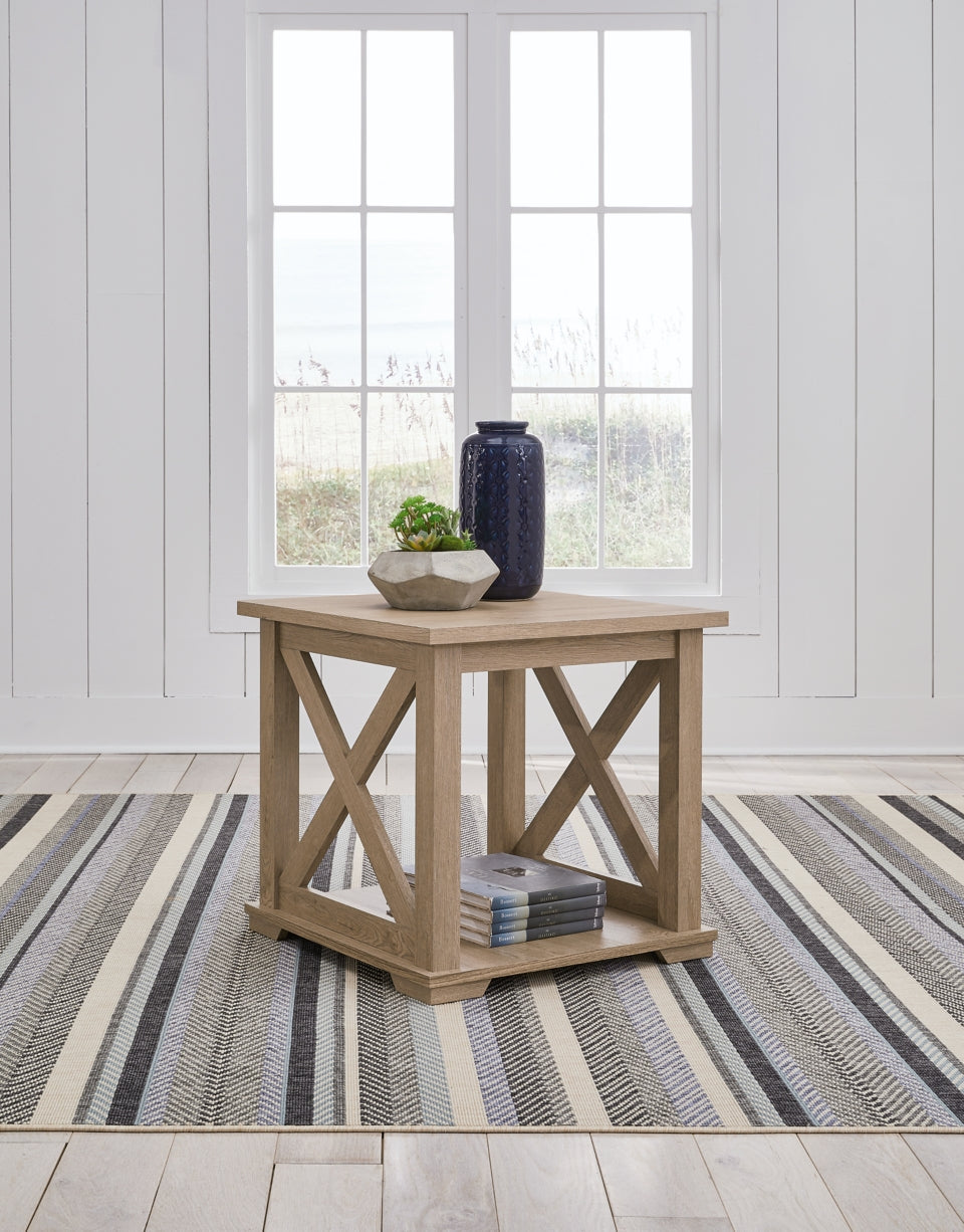 Elmferd Coffee Table with 1 End Table
