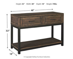 Johurst Sofa/Console Table - The Bargain Furniture