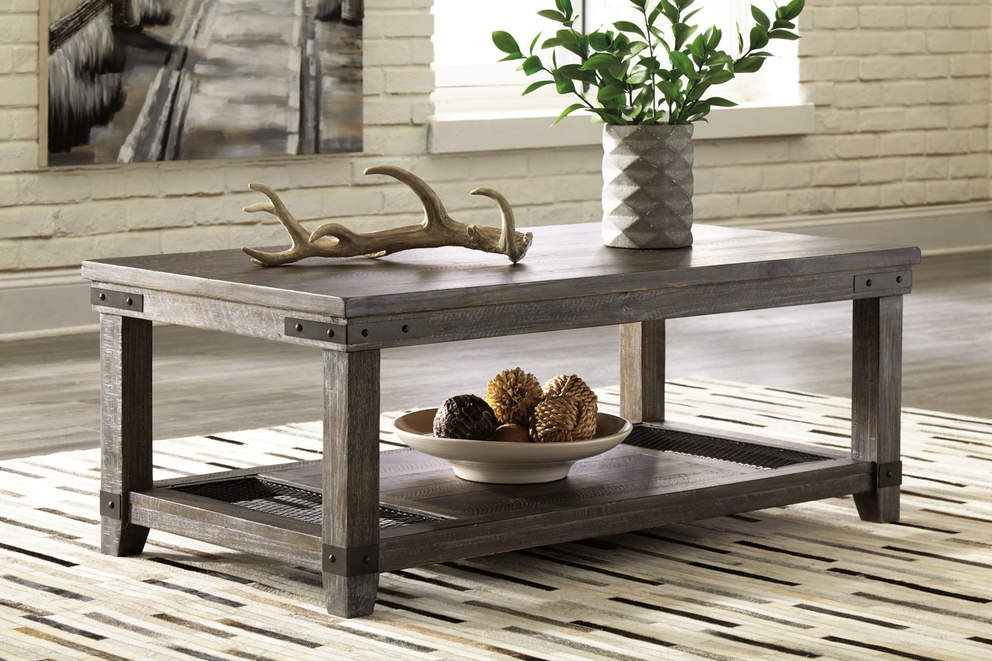 Danell Ridge Coffee Table with 2 End Tables - PKG008584