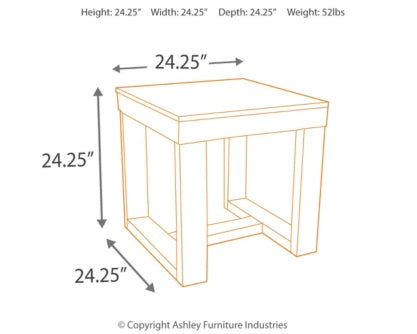 Watson End Table - The Bargain Furniture