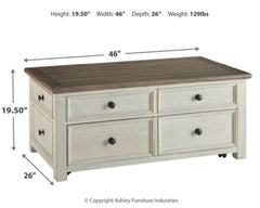 Bolanburg Coffee Table and 2 End Tables