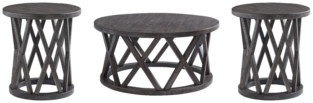 Sharzane Coffee Table and 2 End Tables