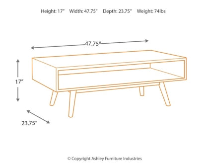 Kisper Coffee Table with 2 End Tables