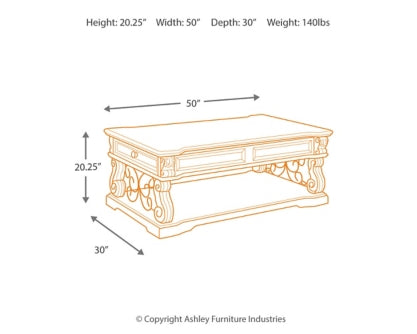 Alymere Coffee Table with 1 End Table