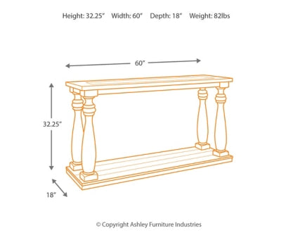 Mallacar Sofa/Console Table - The Bargain Furniture