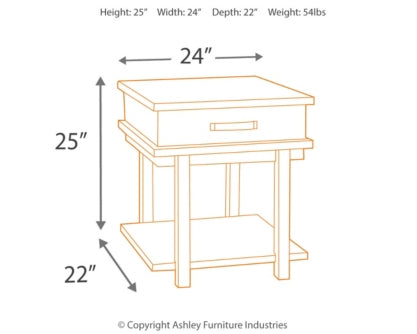 Stanah End Table - The Bargain Furniture