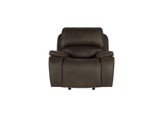 BROOKINGS GLIDER RECLINER W/PWR HR & FR-BROWN