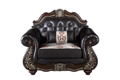 MAXIMUS CHAIR SEAT CUSHION & FRAME, ARMS, AND THROW PILLOW