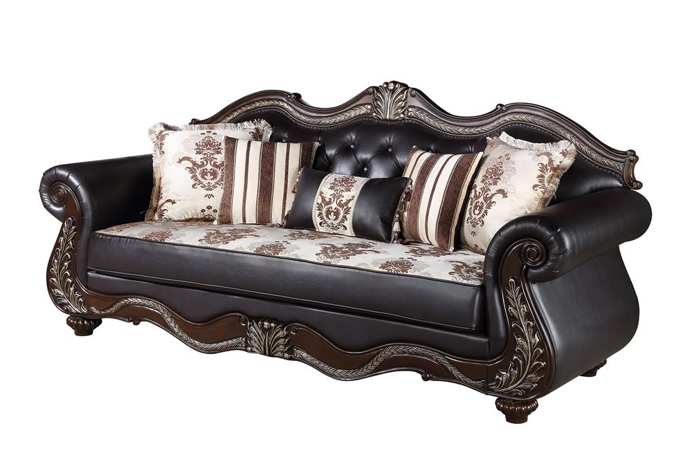 MAXIMUS SOFA FRAME, CUSHION, ARMS, LEGS & 5 PILLOWS