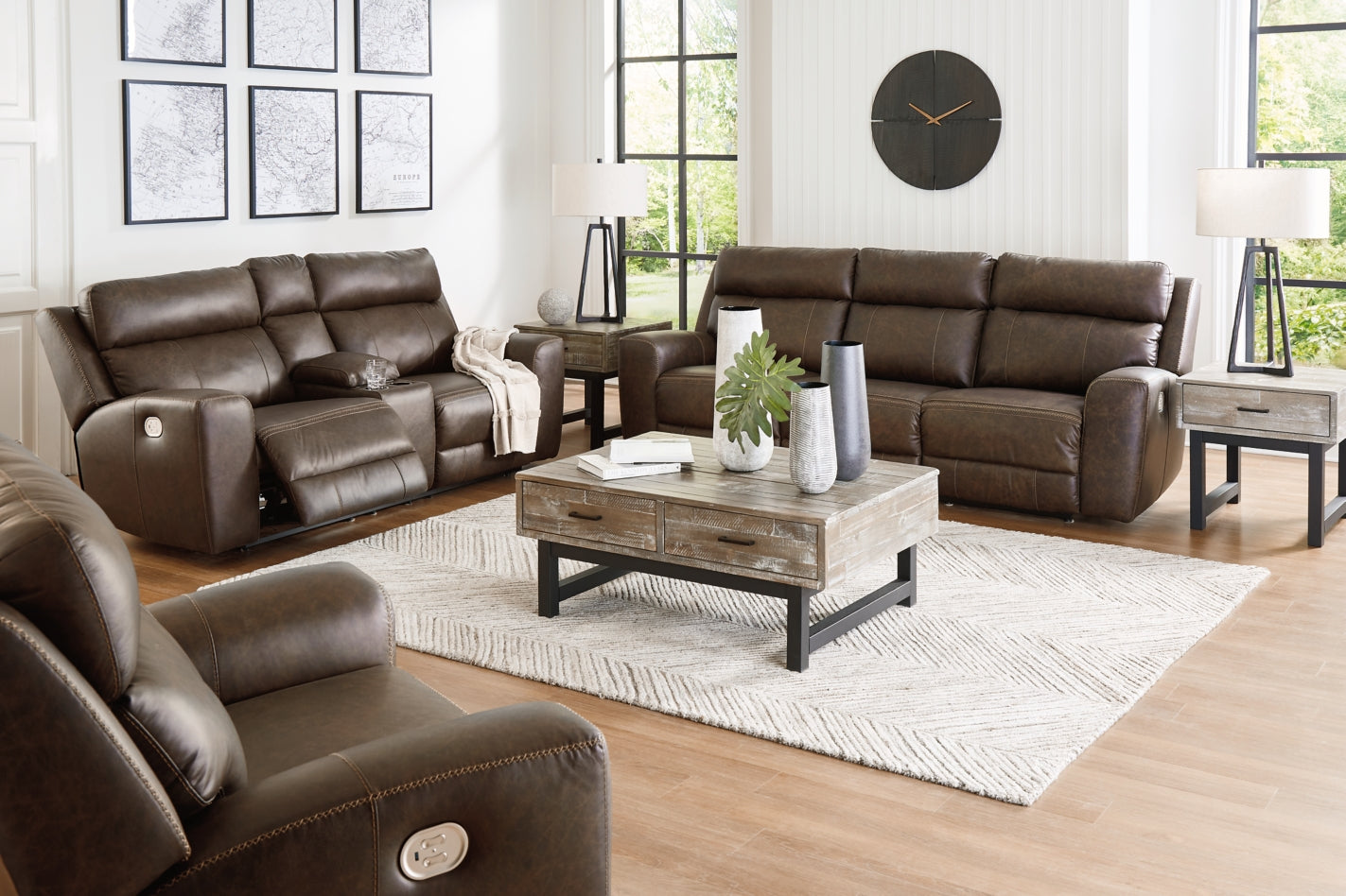 Roman Sofa, Loveseat and Recliner