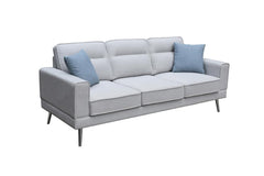 BRENTWOOD SOFA W/ACCENT PILLOWS-GRAY