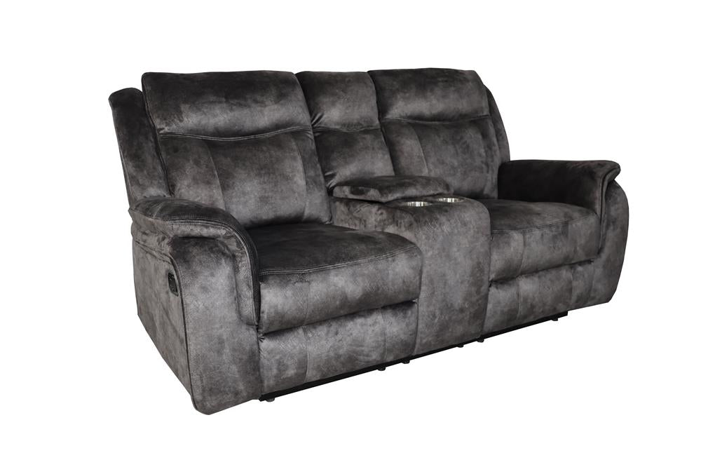 PARK CITY CONSOLE LOVESEAT W/ PWR FR-SLATE