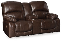 Hallstrung Power Reclining Loveseat with Console