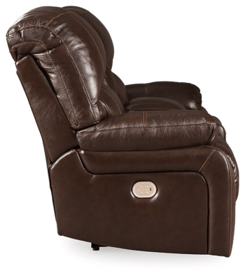 Hallstrung Power Reclining Loveseat with Console