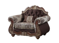 MONTECITO CHAIR CUSHION & FRAME, ARMS, AND THROW PILLOW