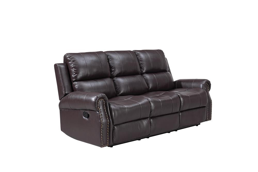 SIERRA  SOFA W/PWR FR-BROWN
