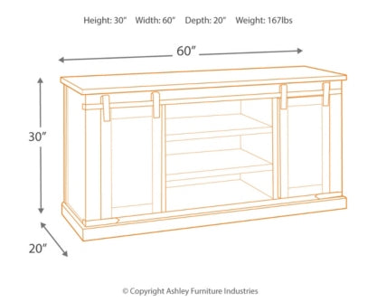 Budmore 60" TV Stand - The Bargain Furniture