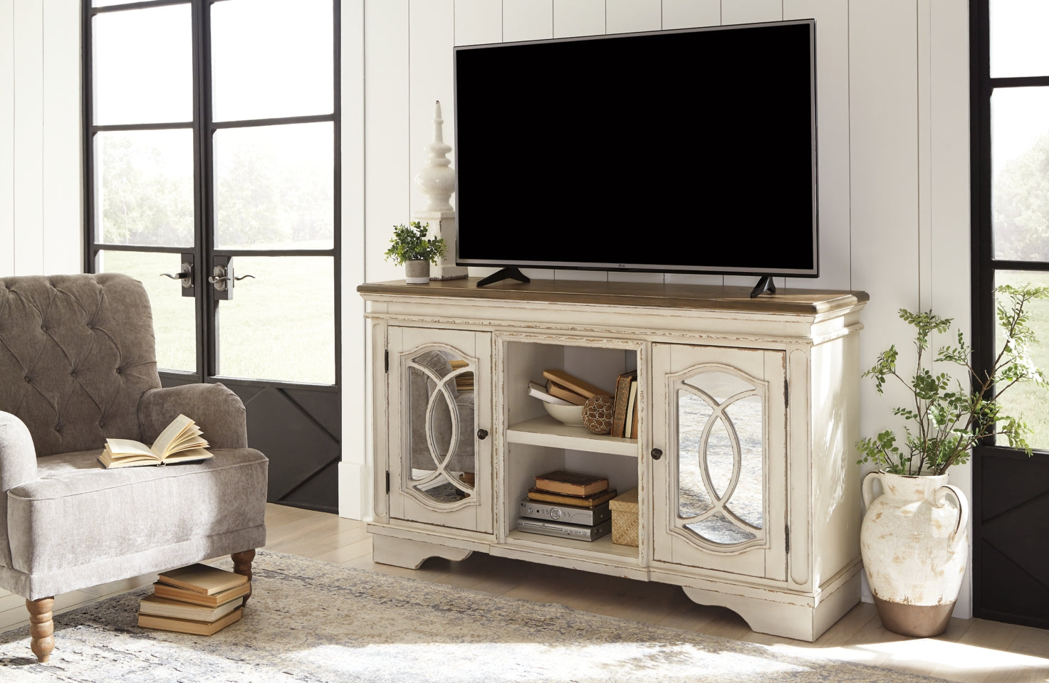 Realyn 62" TV Stand - The Bargain Furniture