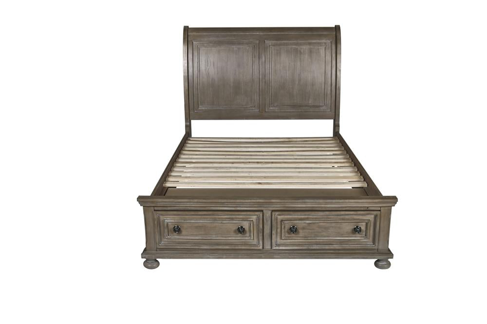 ALLEGRA 4/6 F HEADBOARD-PEWTER