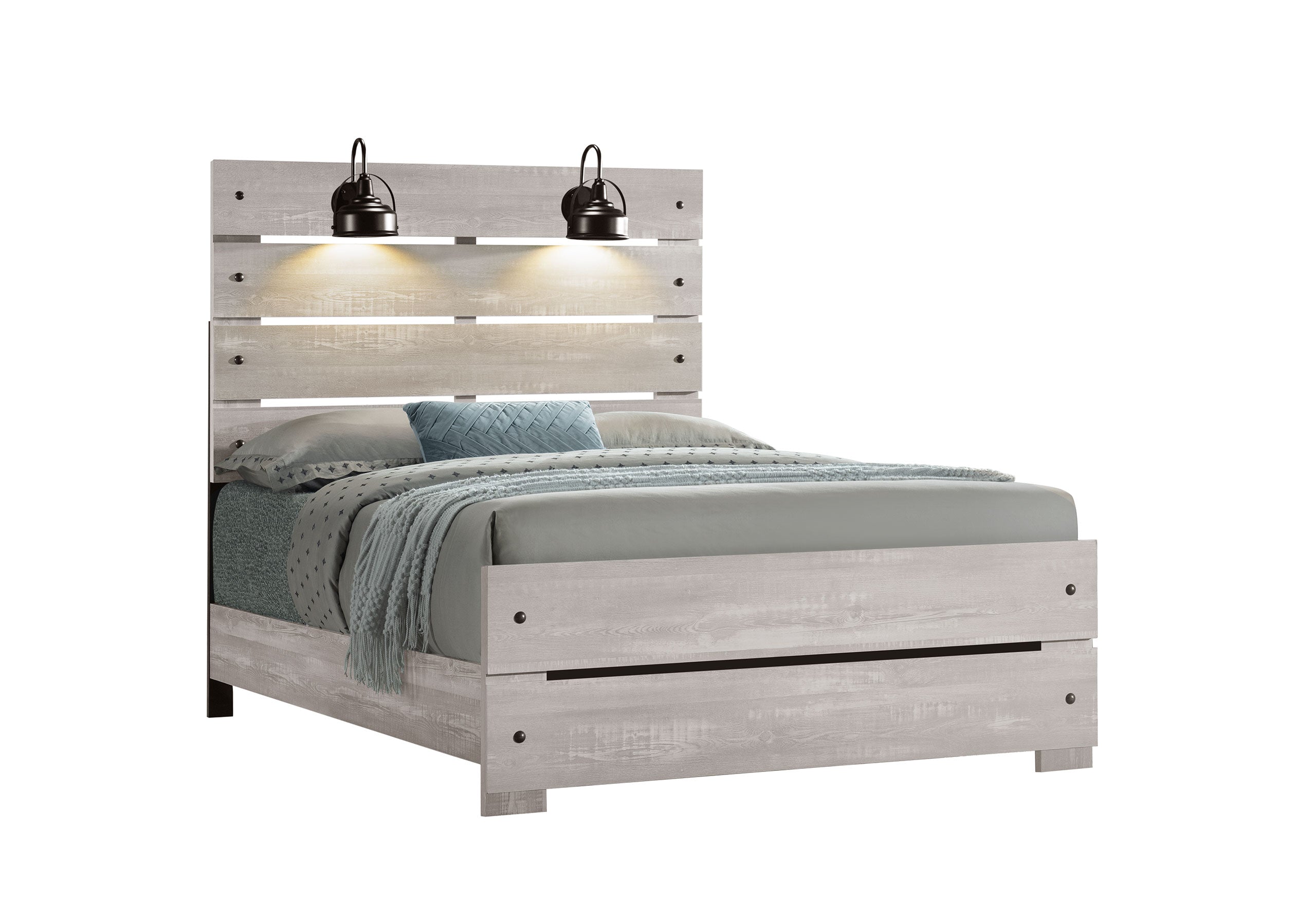 LINWOOD - BOOKCASE TWIN BED, FULL BED WITH LAMPS, KING BED WITH LAMPS, QUEEN BED WITH LAMPS, FULL BED WITH LAMPS, KING BED WITH LAMPS, QUEEN BED WITH LAMPS