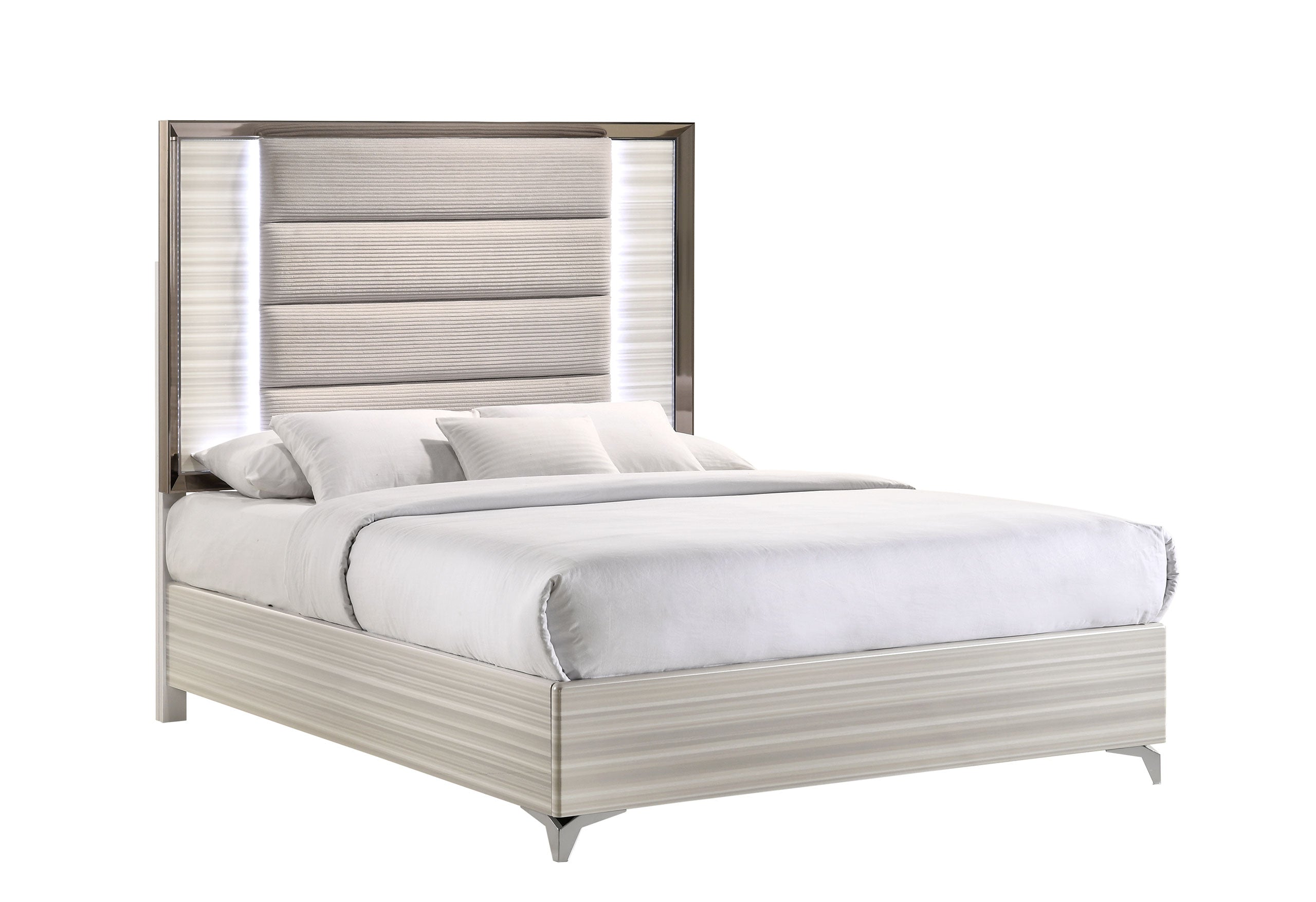 ZAMBRANO - KING BED WTH LED, QUEEN BED WITH LED